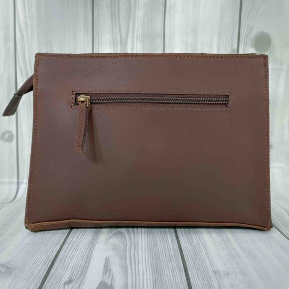 Western Hair-on Leather Purse – Tooled Cowhide Tote, Crossbody Shoulder Bag - Picture 8 of 12